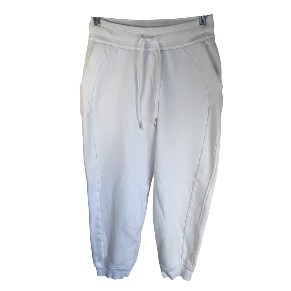 Lululemon Scuba High-Rise Jogger Womens 4 White 7/8 Length Fleece Sweatpants
